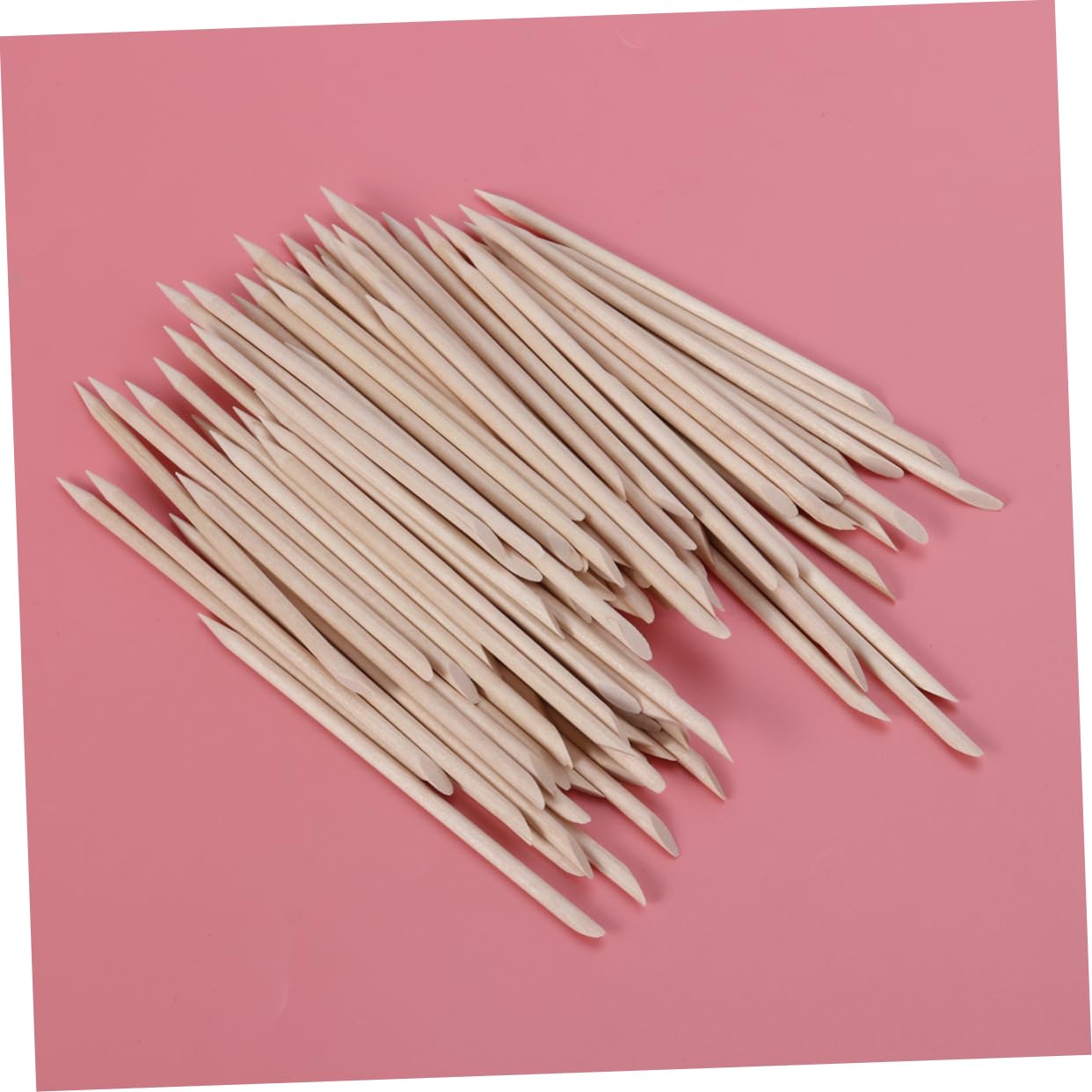 Healeved 1000piezas Palitos De Madera De Naranja Para Manicura Empujador De Cutículas Duradero y Multifuncional Para Arte De Uñas y Limpieza De Esmalte