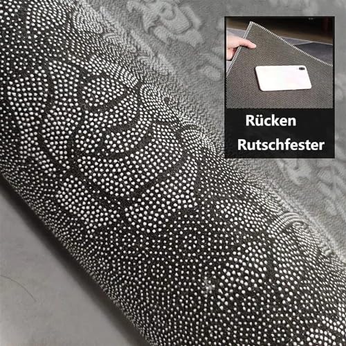 Tapis de salon antidérapant style rustique grand format - 7