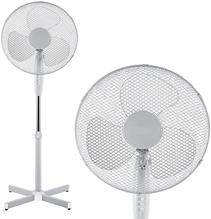 Buy Yorkshire Homeware 16'' Plastic Stand Fan + Key Switch Oscillating