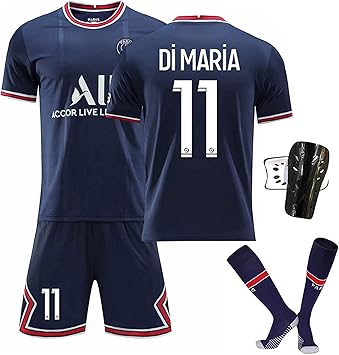 Amazon Co Jp サッカーユニフォーム 子供大人用ネイマール Psg パリサンジェルマン ユニフォーム ホーム サッカー 背番号11di Mariaレプリカサッカーユニフォーム 子供用 ジュニア Gv オリジナルセット商品ブルーtシャツブルーショーツ ソックス 保護具ユニフォーム上下