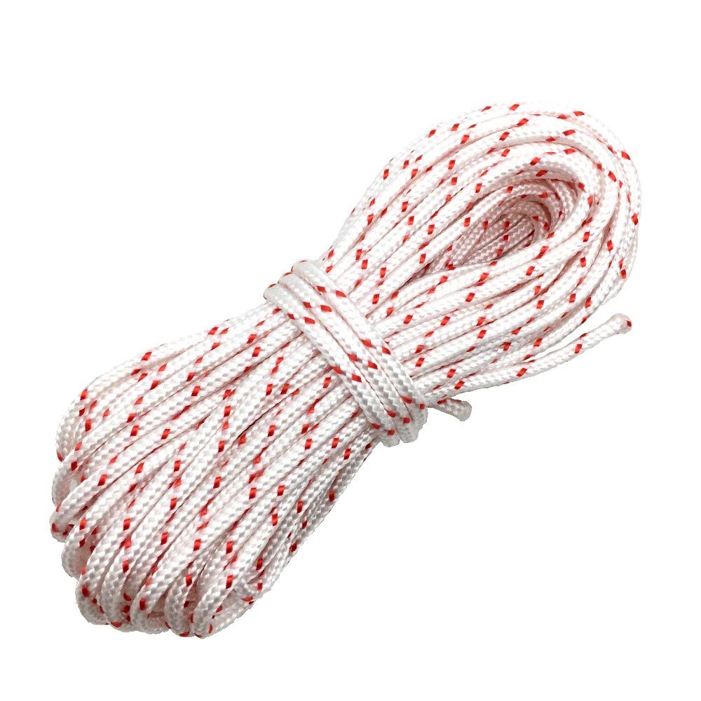 RayTour Recoil Starter Rope 4.0mm Diameter 10 Meter Replacement Pull Cord for Husqvarna STIHL Sears Craftsman Poulan Briggs Stratton Chainsaw Lawn Mower Trimmer Edger Brush Cutter Engine Parts