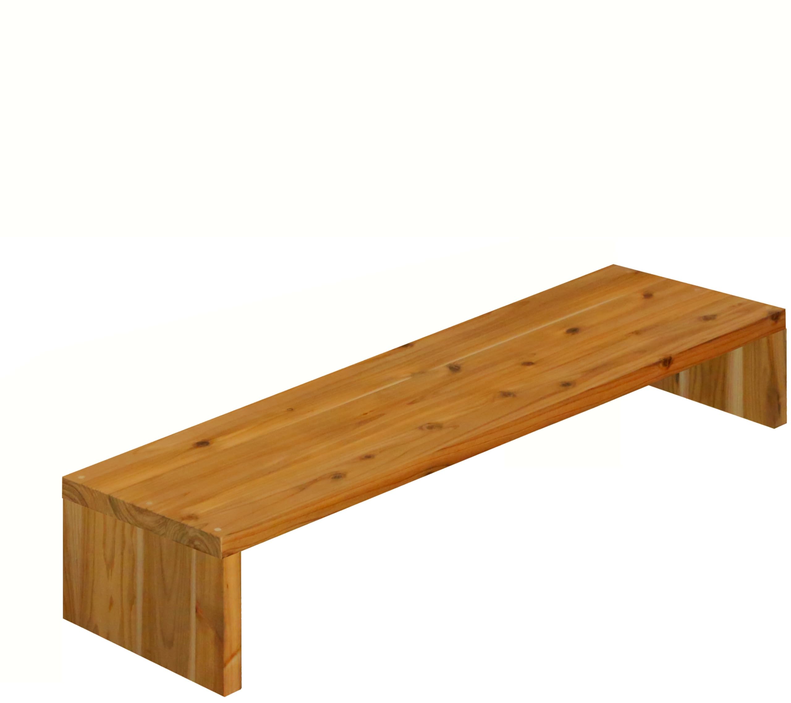 Amazon｜WOODPRO コの字 シェルフ 幅85cm 高さ15cm 奥行30cm ハニー色