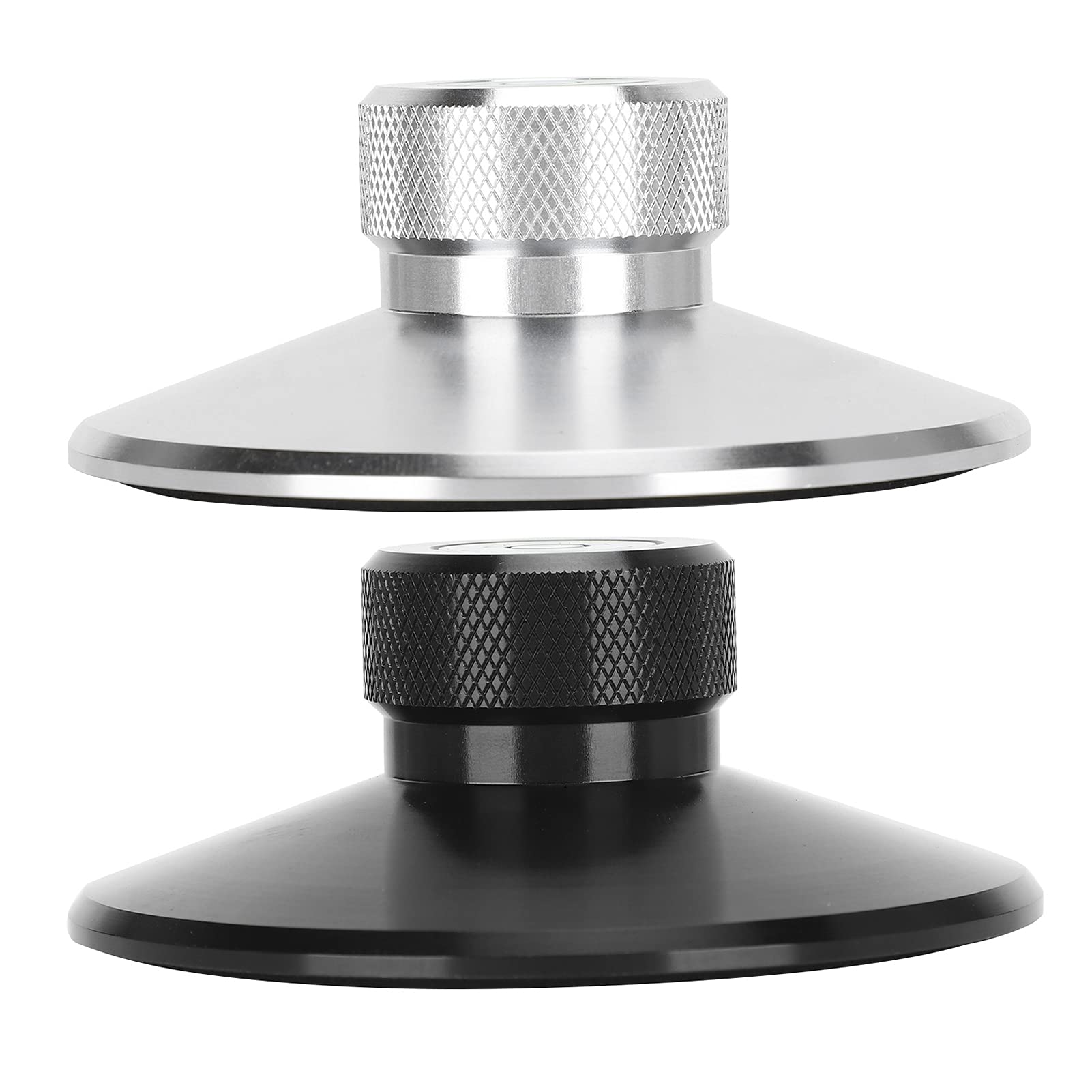 Tissting Stabilizzatore del Disco per Dischi in Vinile Peso del Disco in Metallo Giradischi Stabilizzatore del Disco Ammortizzante Accessori per Dischi Giradischi(Argento)