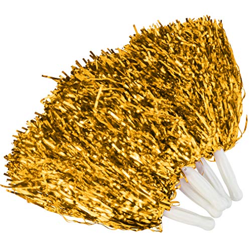 Image of baotongle 12 PCS Cheerleading Squad Spirited Fun Poms Pompoms Cheer Costume Accessory for Party Dance Sports