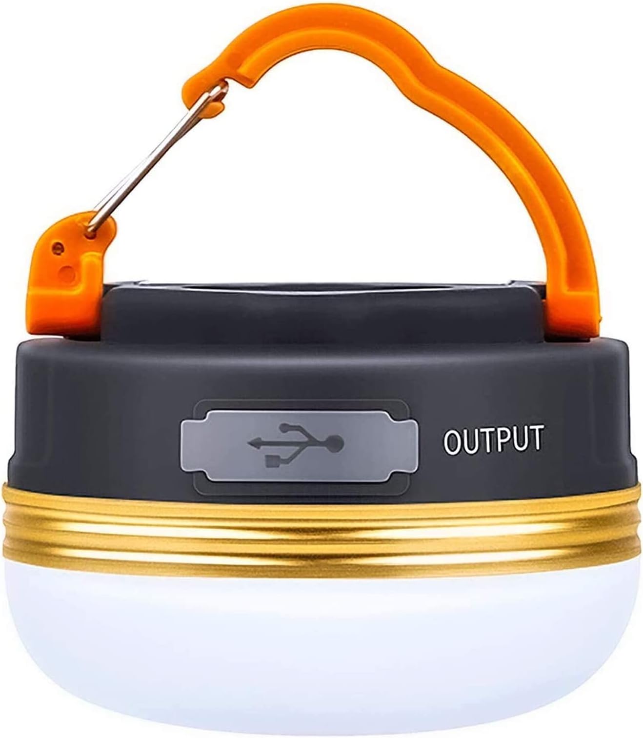 1800mAh 300LM Flashlight Portable LED Camping Lantern Rechargeable Light with Power Bank , Outdoor IPX4 Waterproof Tent Light, Survival Kits for Emergency, Hurricane, Storm, Power Outage