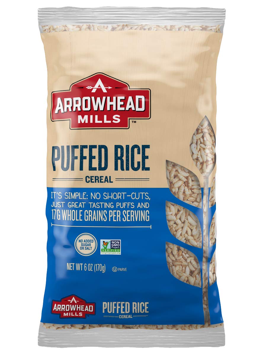 Arrowhead MillsPuffed Rice Cereal, 6 Ounce Bag (Pack of 12)