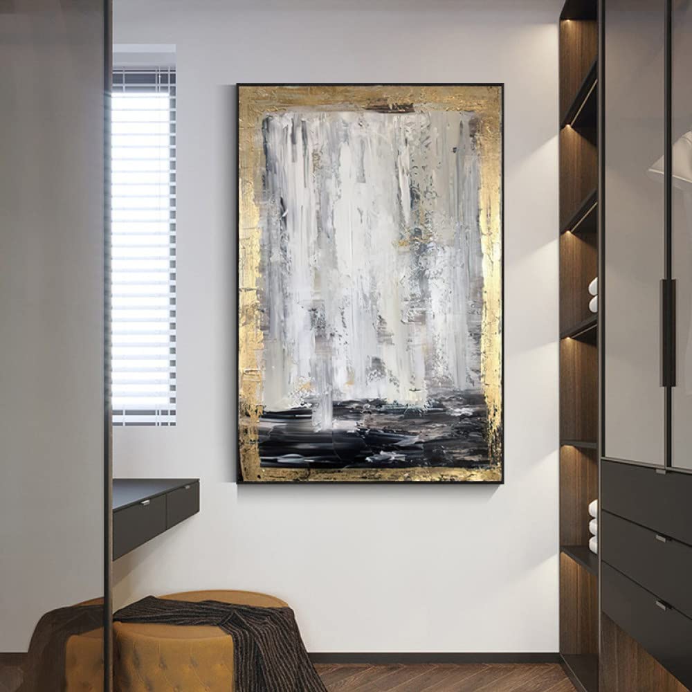 Peinture à l'huile abstraite pour sublimer les murs blancs et illuminer votre intérieur