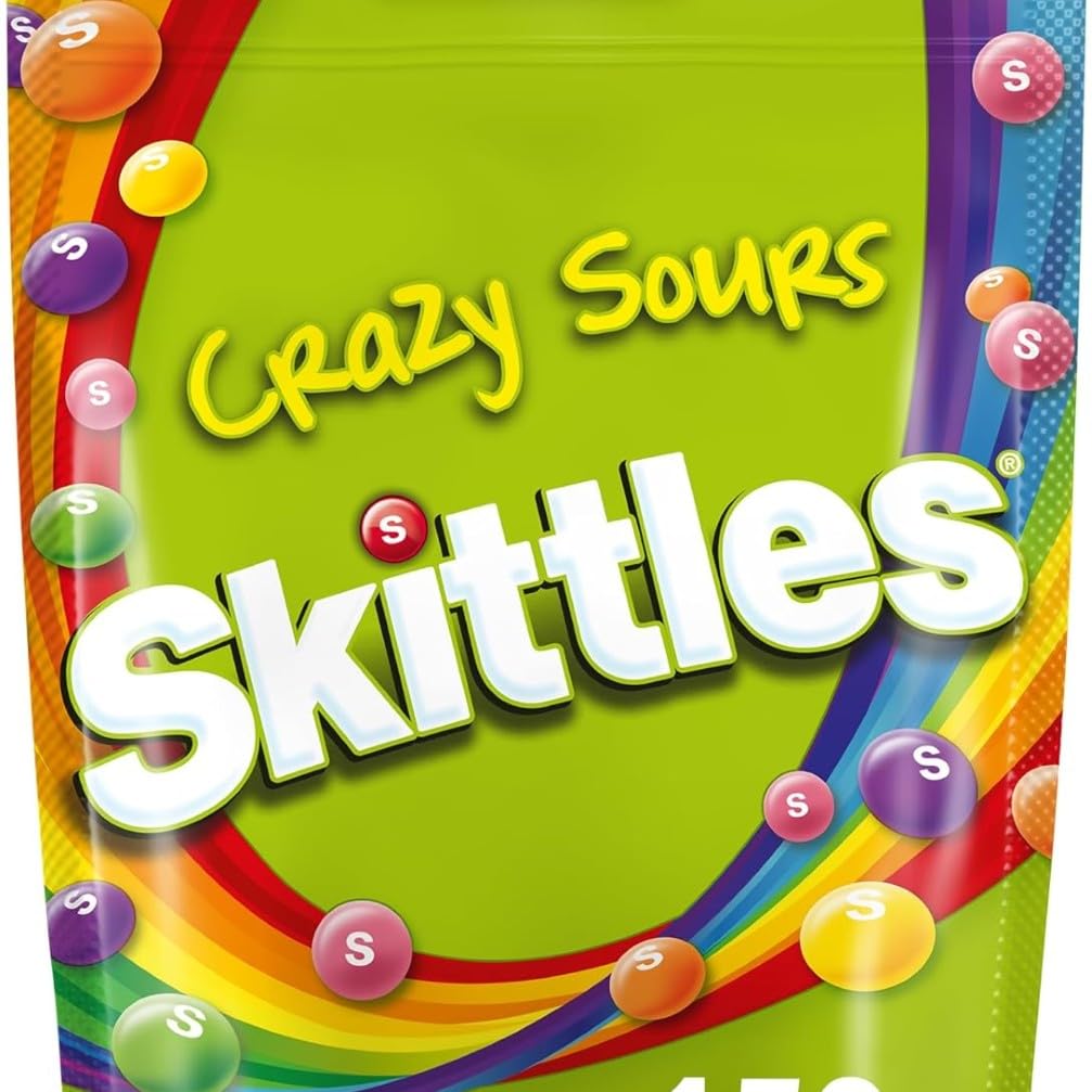 Skittles Caramelos ácidos Masticables en Bolitas de frutas (pack de 15 x 152g)