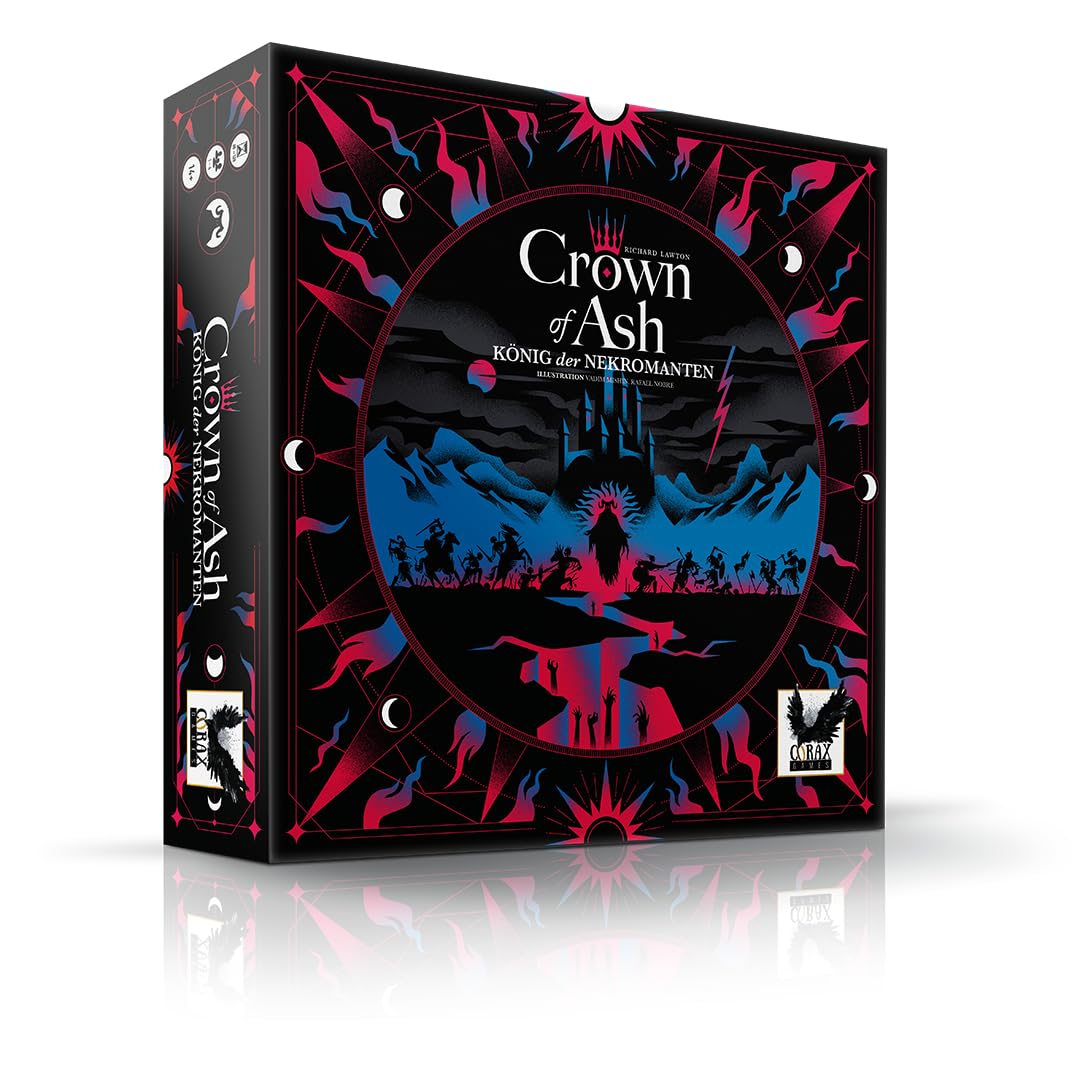 Corax Games | Crown of Ash - König der Nekromanten | Kennerspiel für 1-4 Spieler ab 14 Jahren | Deutsch
