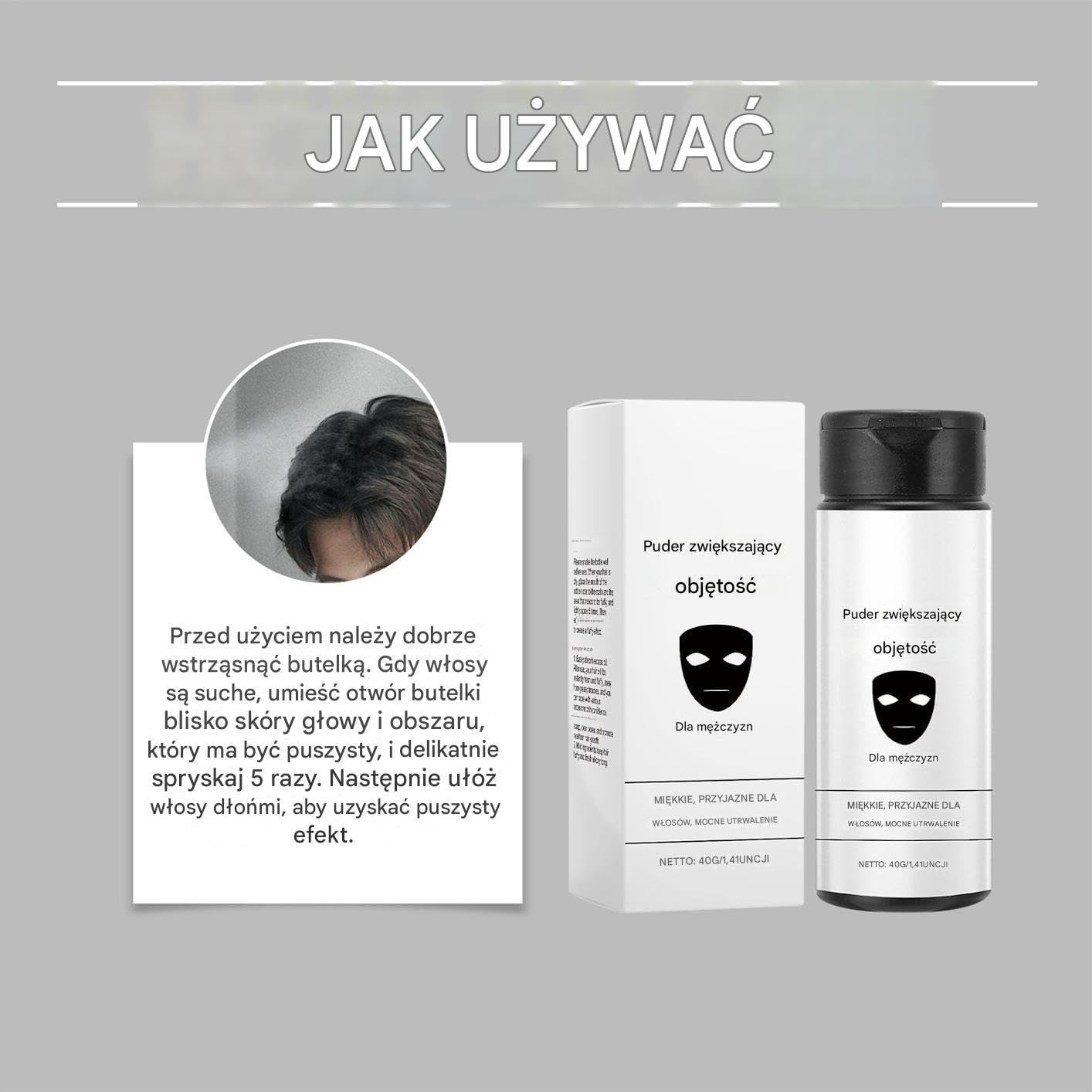 Hair Styling Powder, Volume Texture Powder, Matte Finish Grooming, Lightweight HairLift Easy Daily Use, Portable HairTool for Appointments Events, Compact Styling Solution