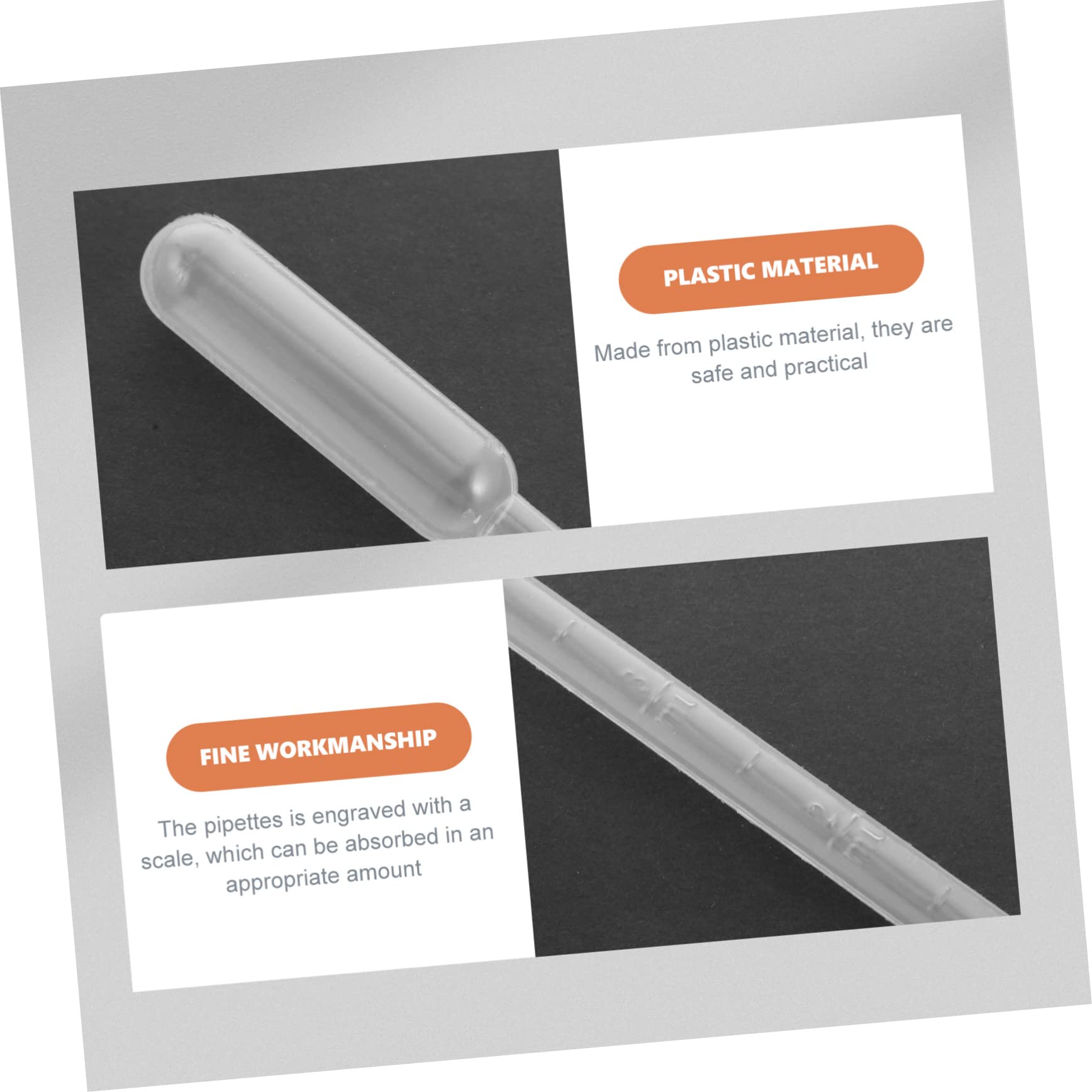 CIYODO 100pcs Graduated Dropper Droppers Lip Oils Essential Oil Dropper Medicine Dropper Essential Oil Pipette Laboratory Pipettes Scientific Transfer Pipette Eye Dropper Bottle