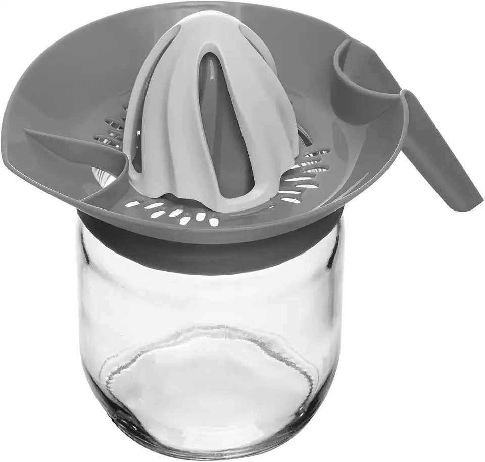 LYOR - Jarra com Espremedor de Frutas Cítricas Siena 300ml Cinza Vidro