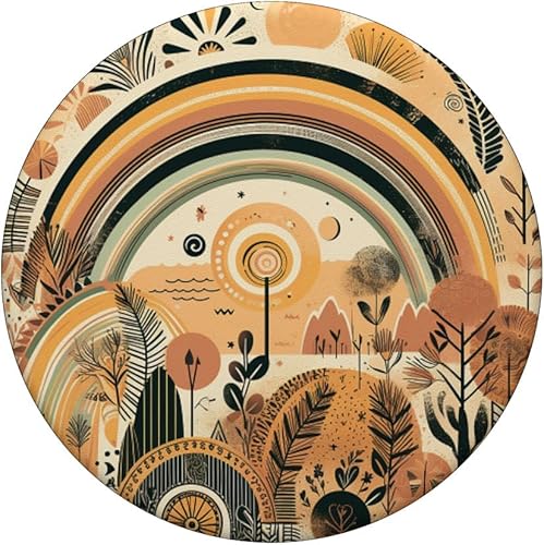 Miniatura 3 de PopSockets PopGrip intercambiables de arcoíris floral