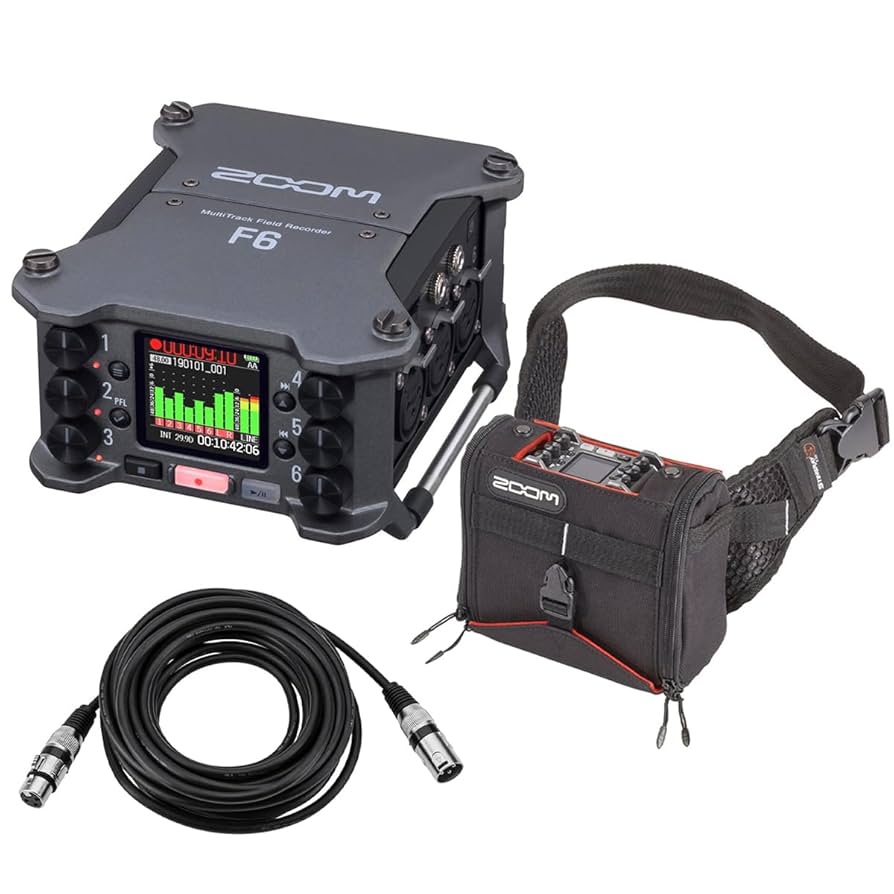 フィールドレコーダーZOOM ( ズーム ) F6 + 専用ケースPCF6