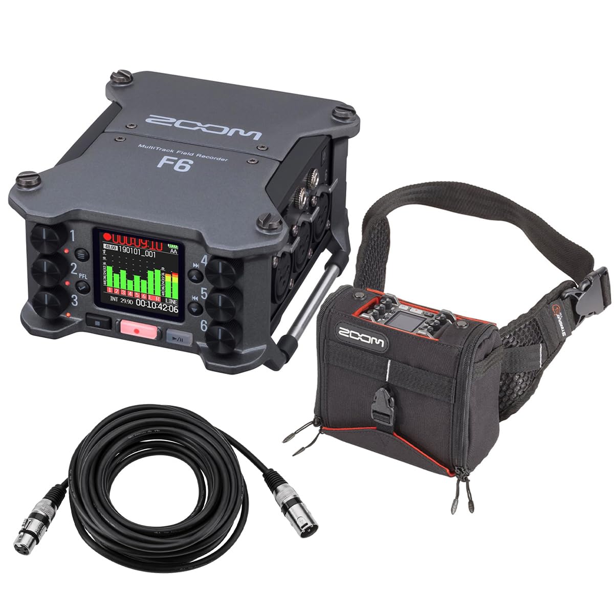 Amazon | Zoom F6 マルチトラックフィールドレコーダー - K-Tek
