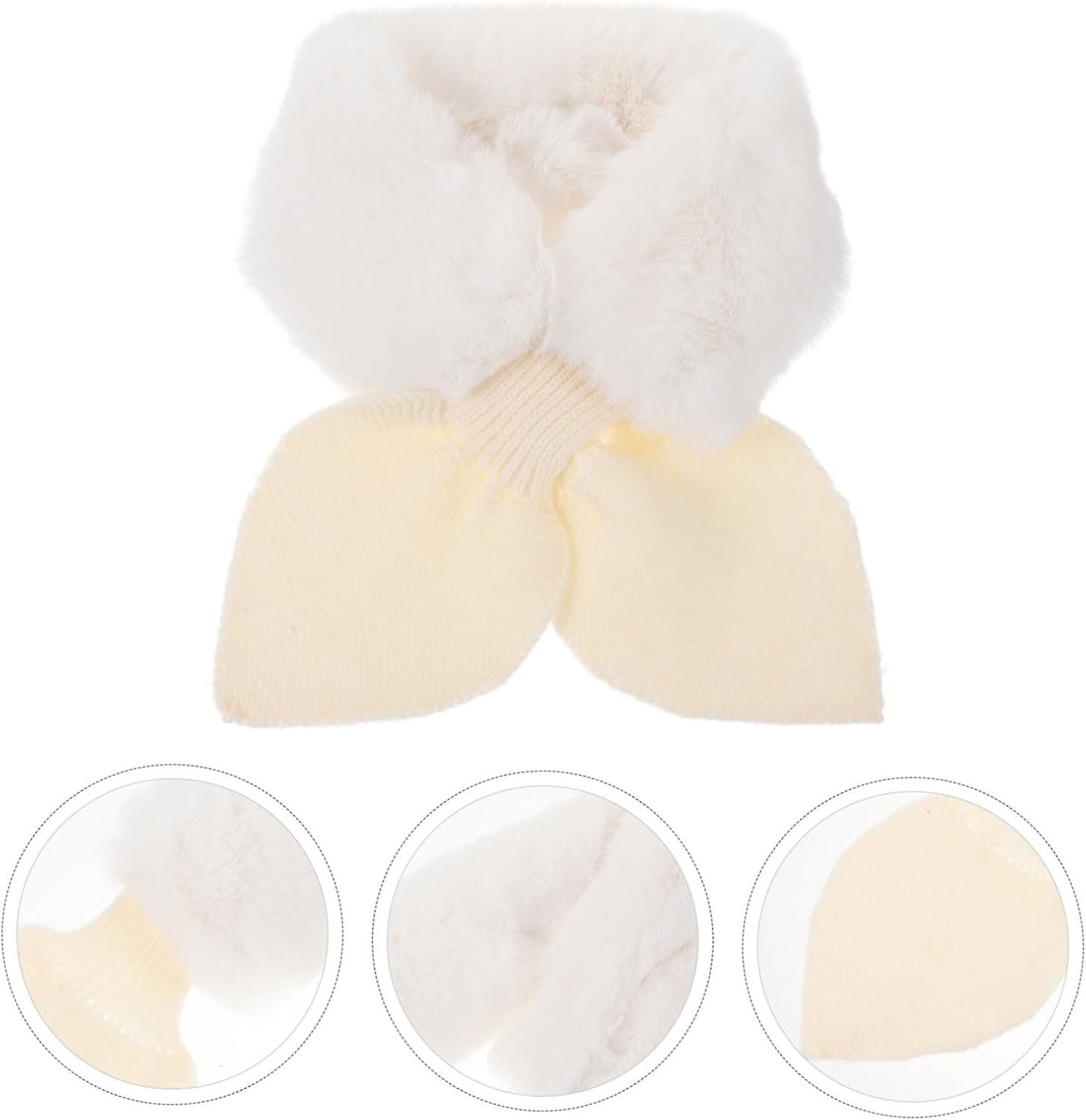 Holibanna Cute Plush Scarf for Boys and Girls Thick Fleece Neck Warmer Winter Scarf for Boys and Girls Soft and Warm Outdoor Accessory