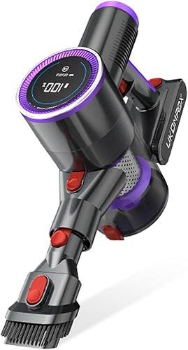 Miniatura 8 de Aspiradora inalámbrica, 500 W, 45 KPA, aspiradora de palo de 45 minutos con potente succión, aspiradora de mano inalámbrica ligera y extraíble con