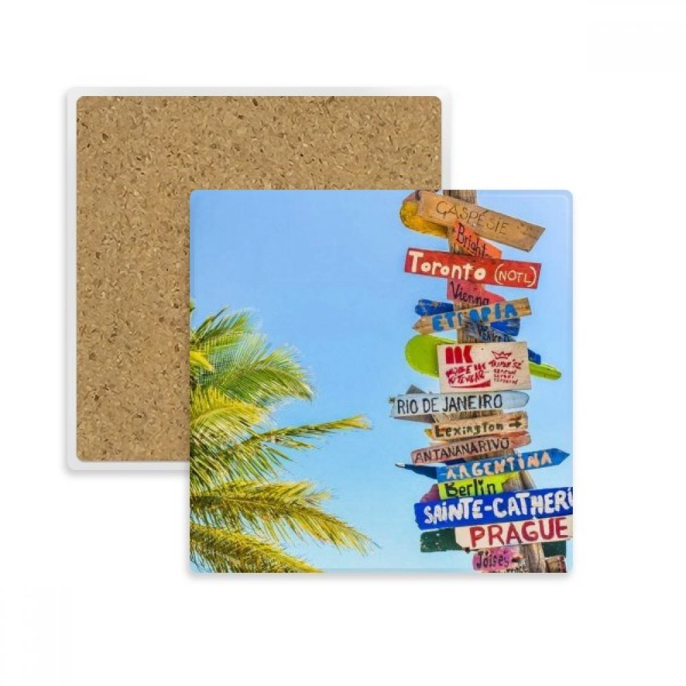 Coaster Tasse Porte Absorbent Pierre pour Cadeau de Boissons Multicolor DIY