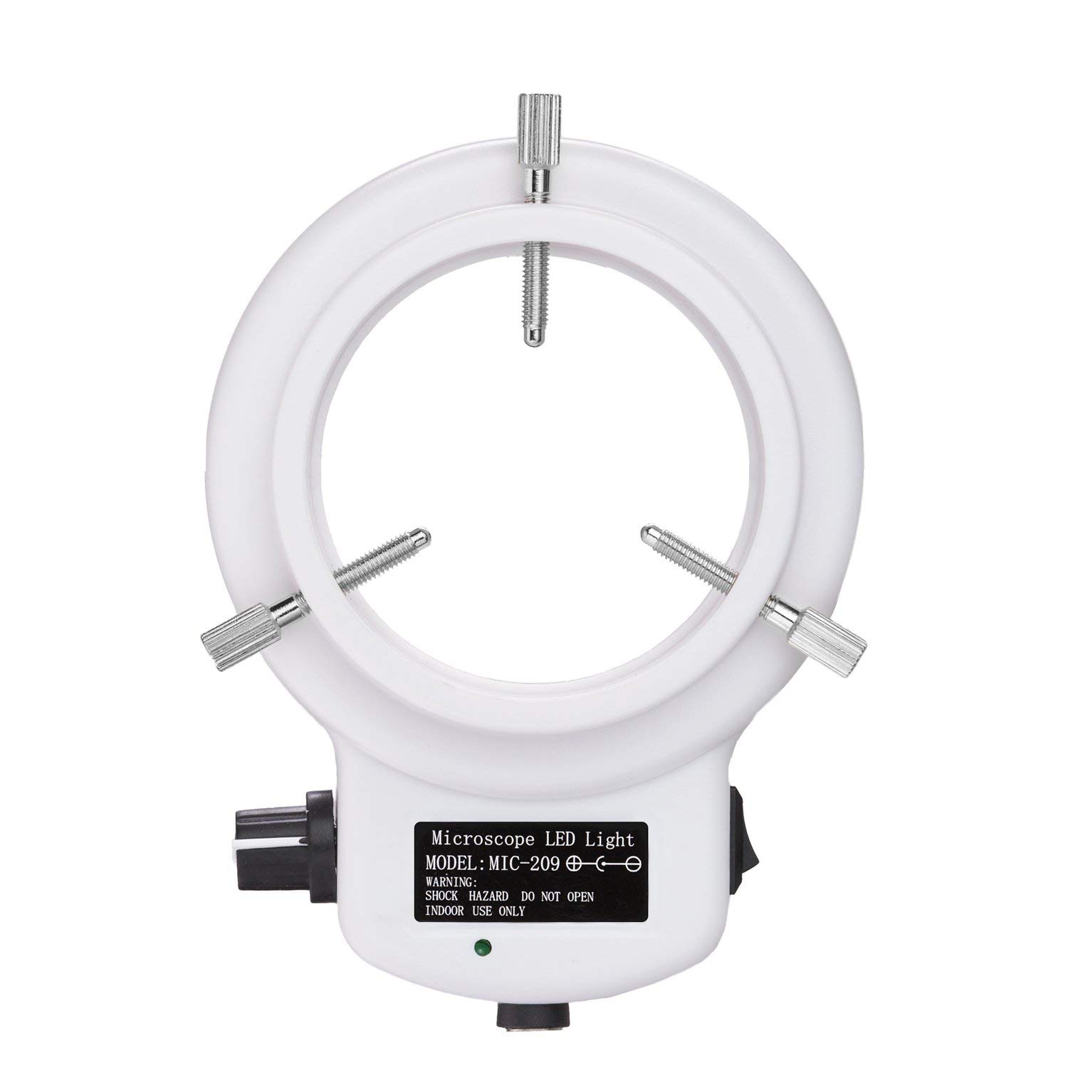 VMLIFR-09W White Adjustable 144 LED Ring Light Illuminator for Stereo Microscope