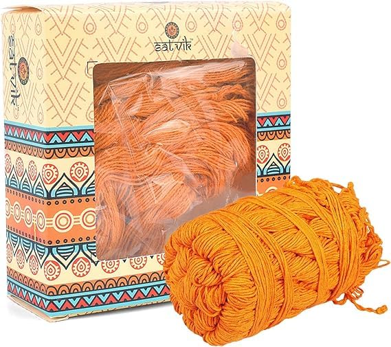 SATVIK Pack of 15 Janeu Dhaga,Sacred Thread, Brahmin Thread for Puja ...