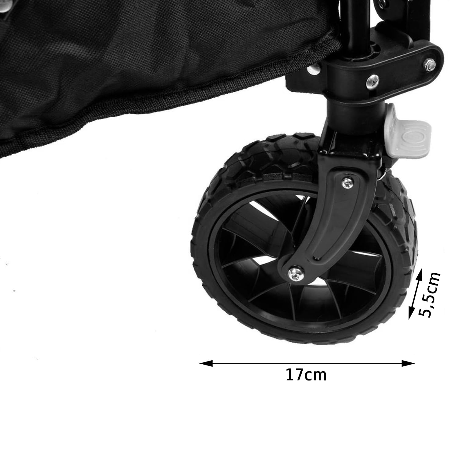 Mach1 Chariot à Bras Pliable Noir Chariot de Transport Peu encombrant Chariot à Bras très Grande capacité de Charge 120 kg