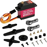 Vista 8 de 66.1 lbs Digital servo alto torque completo metal engranaje impermeable, adecuado para coche de control remoto modelo RC con un ángulo de control