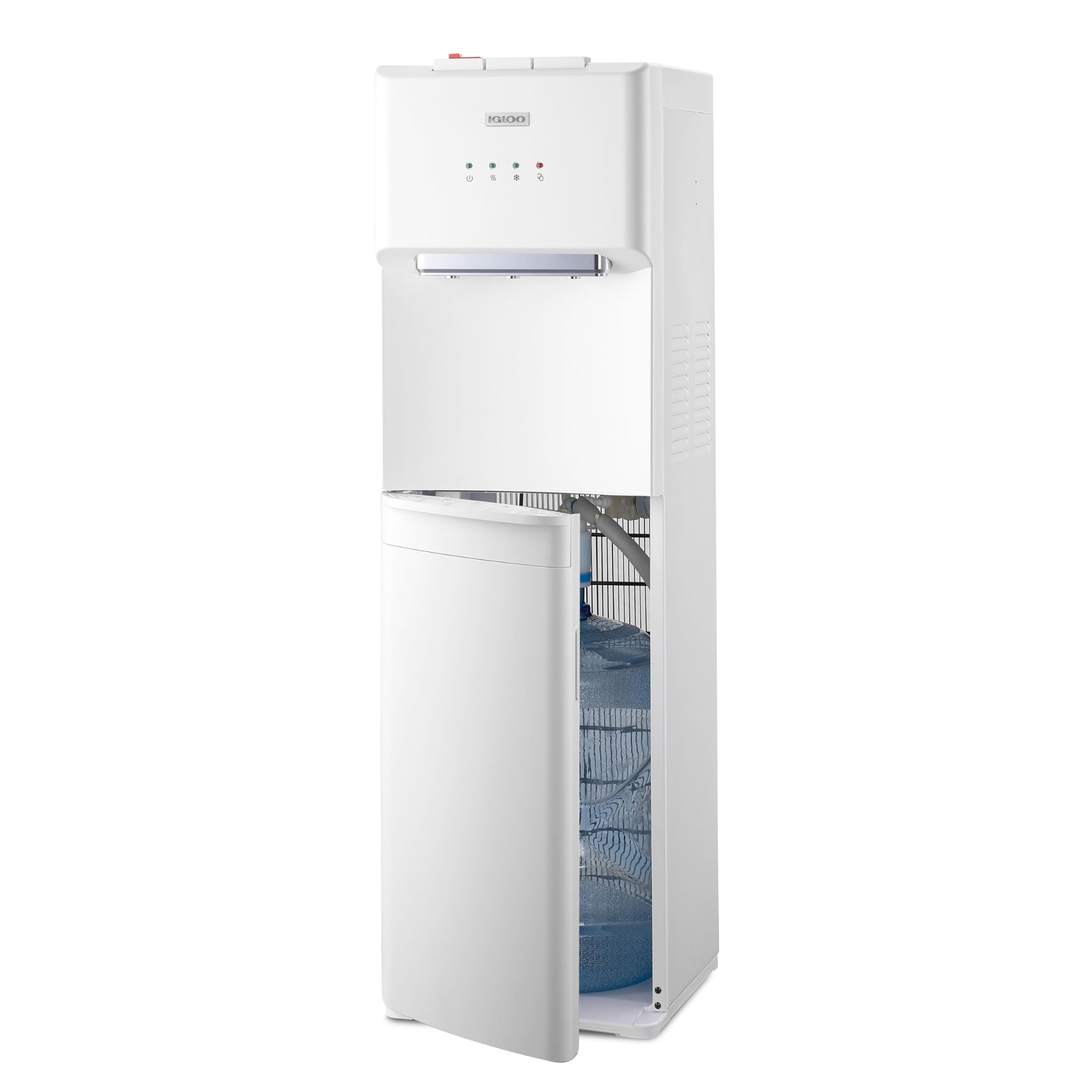 View 1 of **PARTS ONLY** Igloo Bottom-Loading Water Dispenser – Water Cooler Dispenser with Hot & Cold Temperature Settings- Electric Water Dispenser Fits 3- & 5-Gallon Jugs with Child Safety Lock for Home & Office Use– White