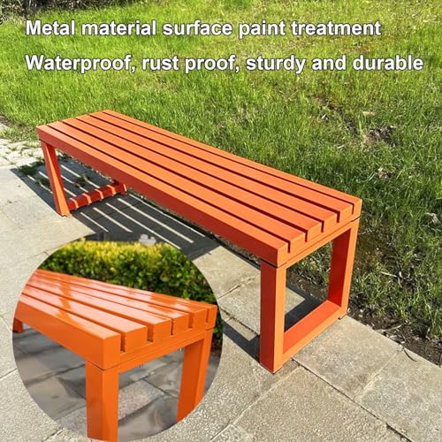 Banc d'extérieur résistant aux intempéries en fonte durable 101cm - 4