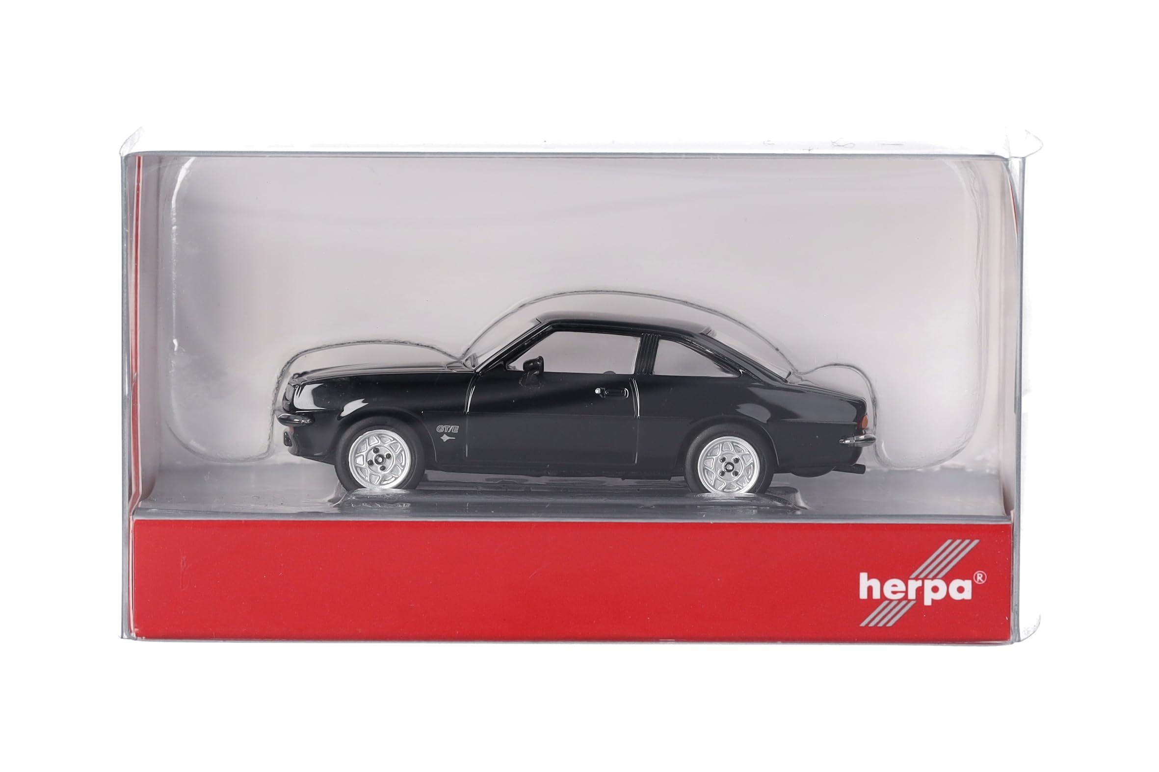 Herpa Modellauto Opel Manta B, schwarz, Miniatur im Maßstab 1:87, Sammlerstück, Made in Germany, Modell aus Kunststoff