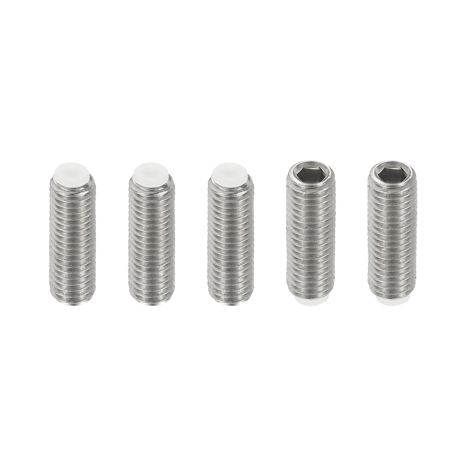 PATIKIL M10x30mm Nylon Tip Grub Screw