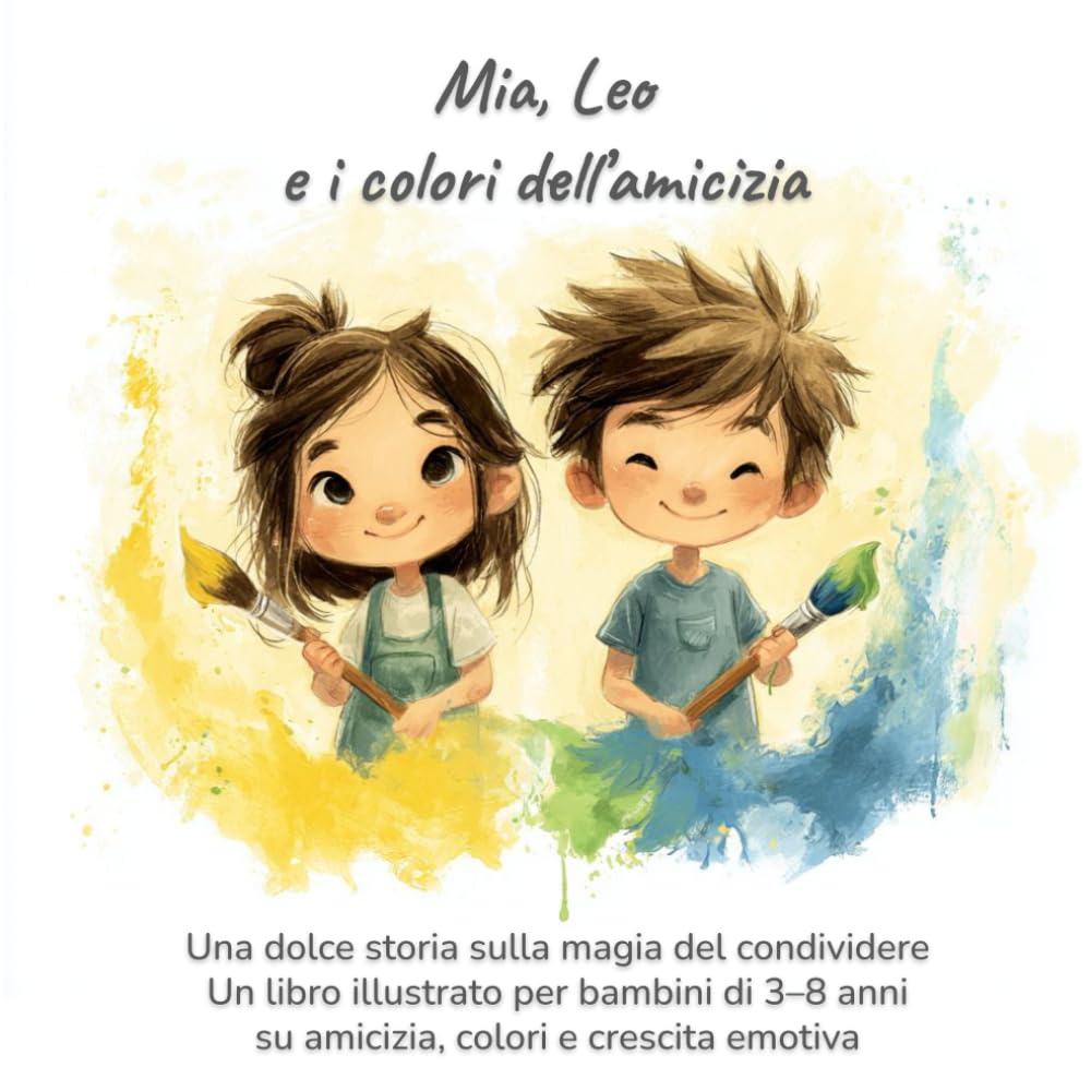 Mia, Leo e i colori dell’amicizia: Una dolce storia sulla magia del condividere – Un libro illustrato per bambini 3–8 anni su amicizia, colori e crescita emotiva