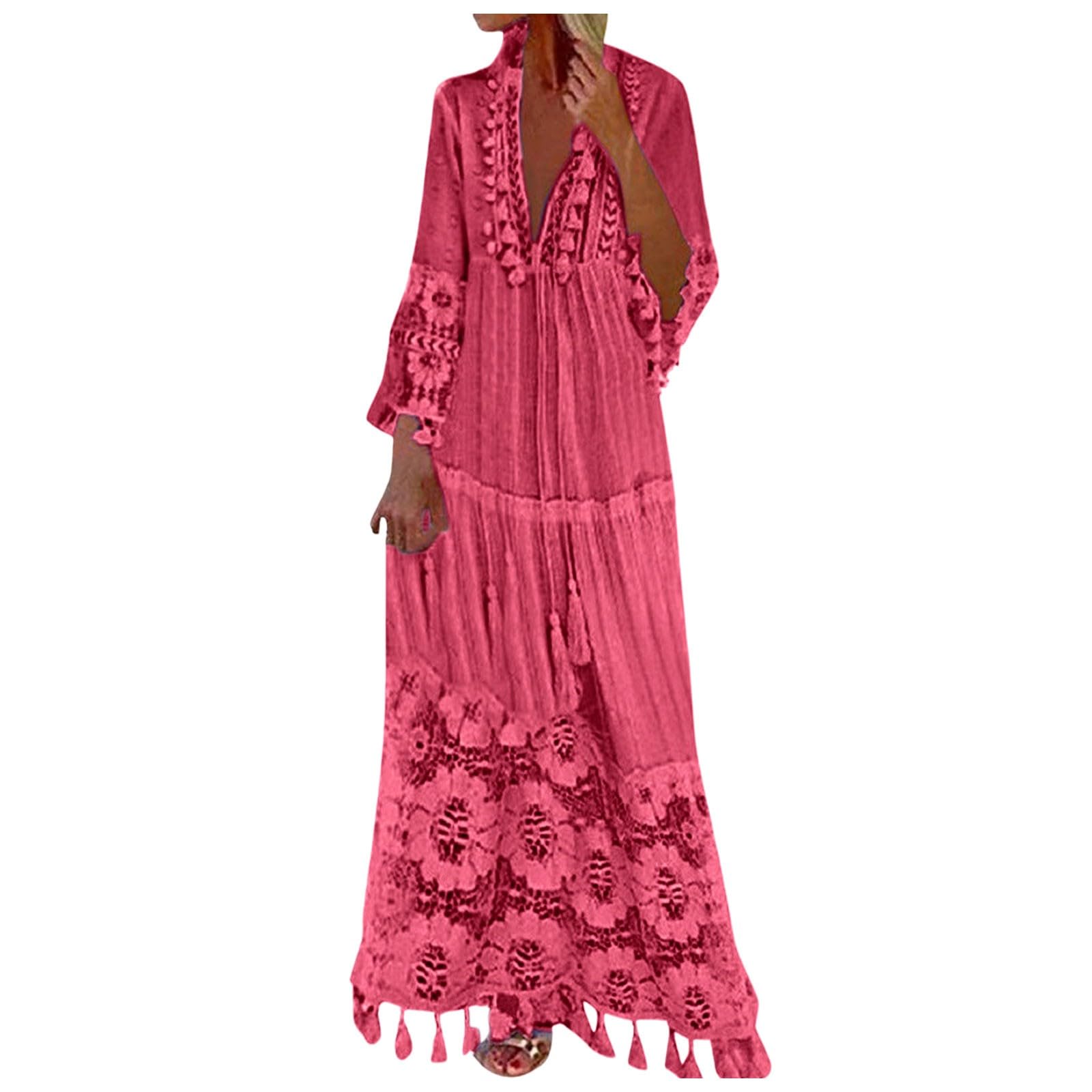 Genérico Vestido Playa Mujer Verano Camisa Suelta de Bikini Cover Up Traje Cubretraje Baño Kimono Vestidos Largos Cubierta Elegante Blusa Larga para Piscina Vacaciones en la y
