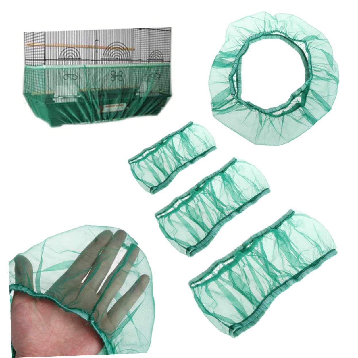 BESPORTBLE Pet Cage Cover Bird Net Mesh Net for Finch Cage Birdcage Accessory Size s