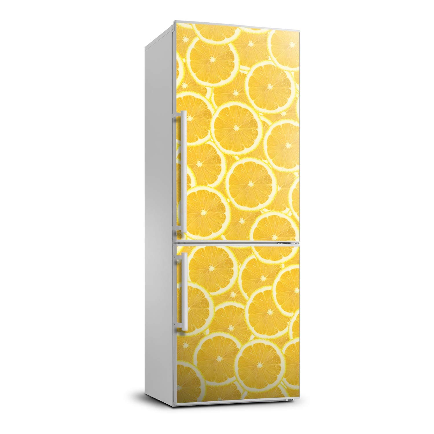 Vinilo de nevera Tulup 70x190 para ocultar imperfecciones de la cocina con limones