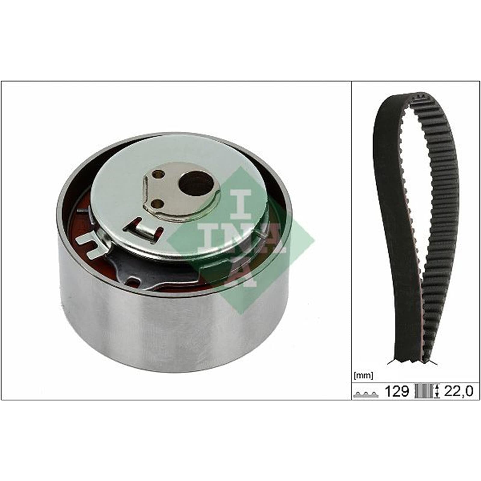 INA Kit cinghia di distribuzione 530 0462 10 26mm Compatibilità FORD KA RU8 FIAT 500 312 PANDA 169 GRANDE PUNTO 199 PUNTO 188