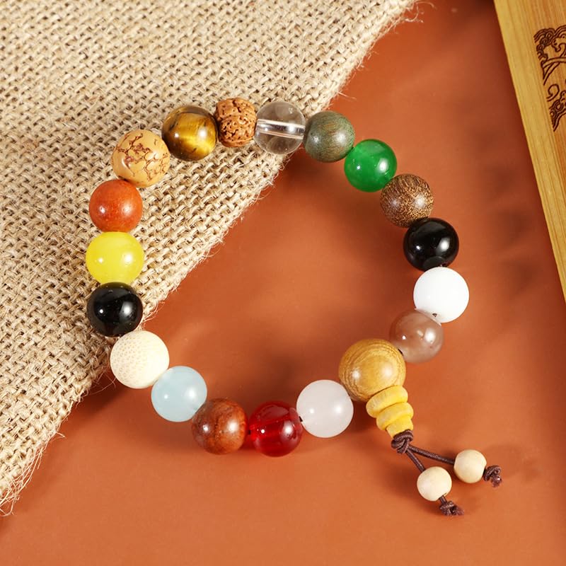 Amazon｜灵隐寺庙十八籽菩提念珠手串男18子多宝佛珠手链女流苏