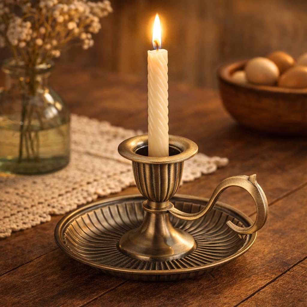 BESPORTBLE Retro Taper Candle Holder, Vintage Candlestick Holders