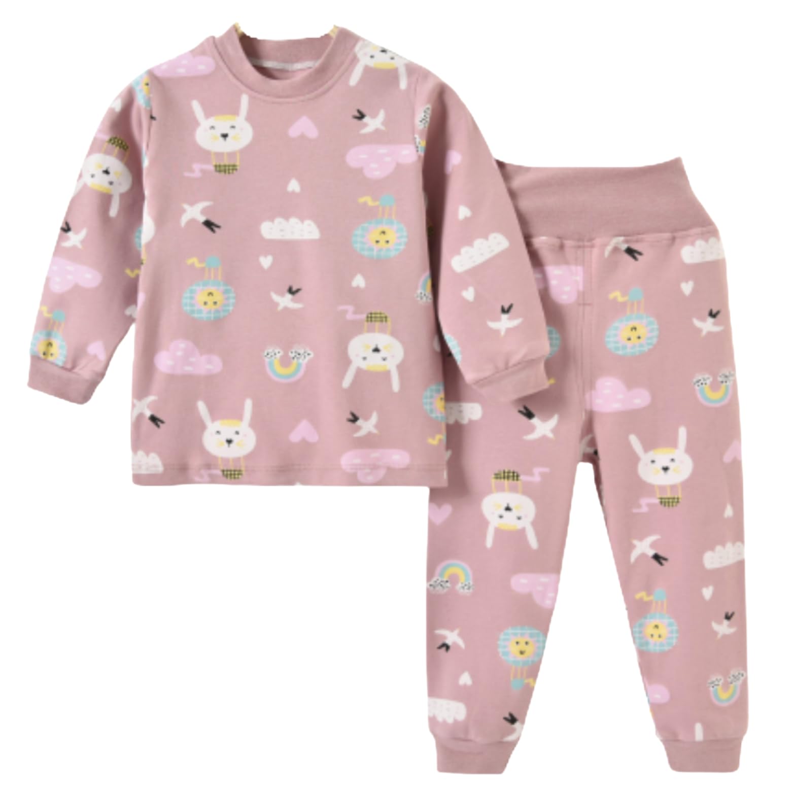 KaWaii Toddler & Kids' 2-Piece Combed Cotton Sweatshirt and Jogger Set