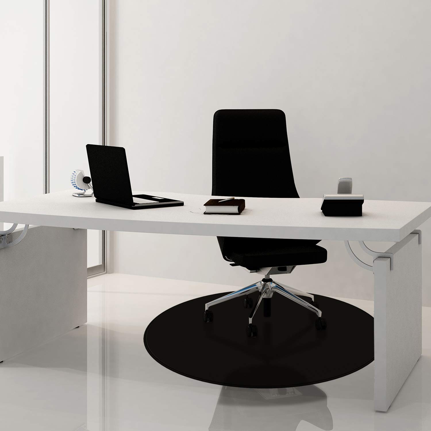 Tappeto Per Sedia KLIM - 120 Cm Diametro | Protezione Pavimento Con Base Antiscivolo | Per Ufficio, Casa O Gaming - Foto 14