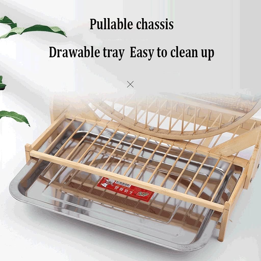 Bird Cage Bird Cage Portable Home Bird Carriers Pet Bird Play Stand with Rolling Stand Birdcages with Hook Tabletop Decoration Novel Design,Large