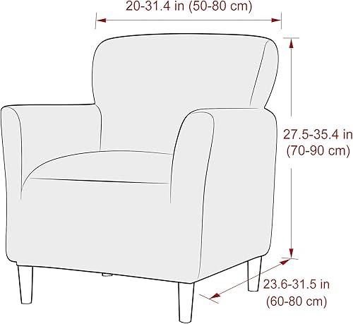 Miniatura 10 de LiveGo Fundas para sillón de banquete, fundas de terciopelo de lujo para silla con brazos, fundas elásticas para sillas para sala de estar, funda