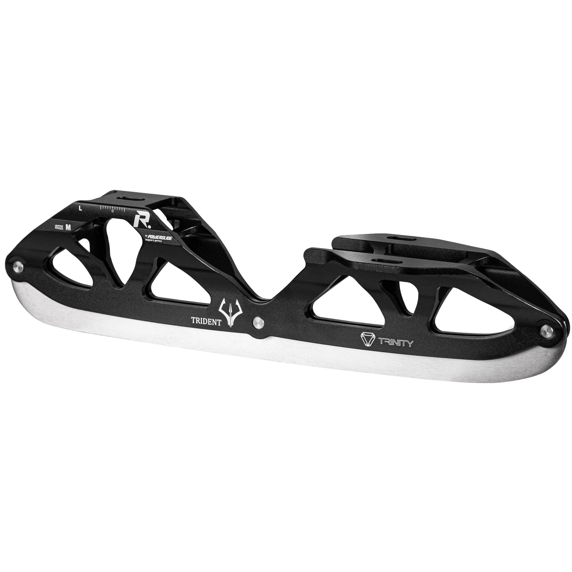 Powerslide Trident Ice Blade – hochwertige Trinity-Eiskufen aus Aluminium für optimale Kontrolle, Stabilität & Performance – präzise Ice Blades zum Umrüsten von Inline-Skates auf Eislaufen