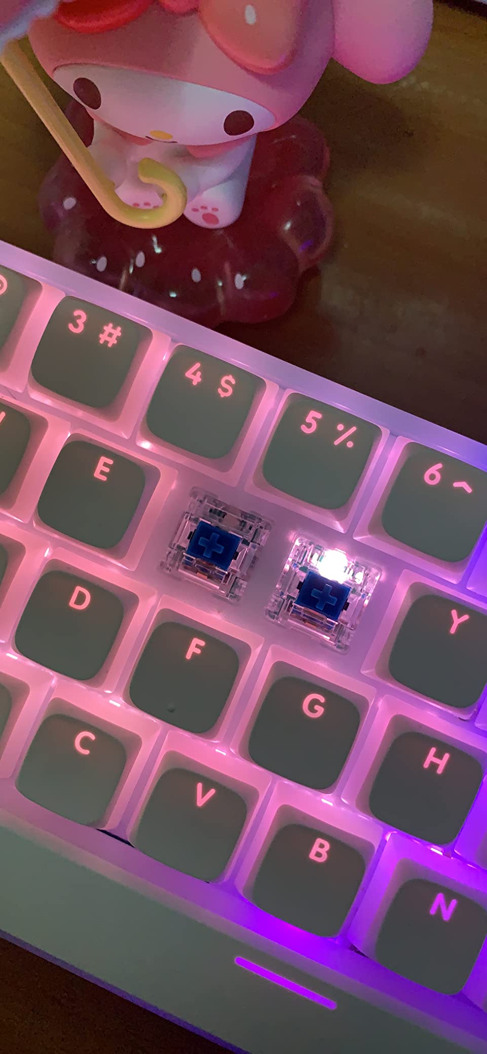 11/mo Finance Womier WK61 Purple Keyboard 60 Mechanical Keyboard