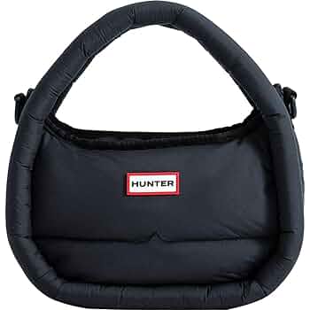 HUNTER [UNISEX] Framed puffer mini hobo bag Rhythmic clay UB