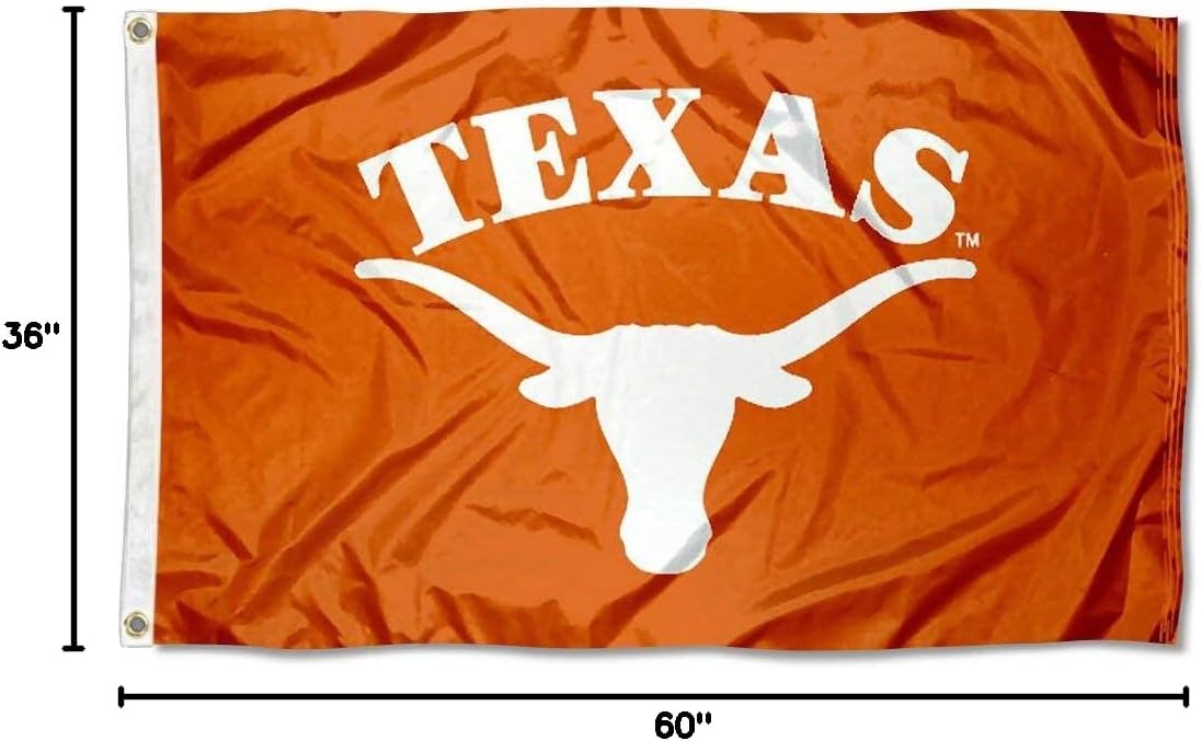 College Flags & Banners Co. University of Texas Arched and USA Flag 3x5 Set