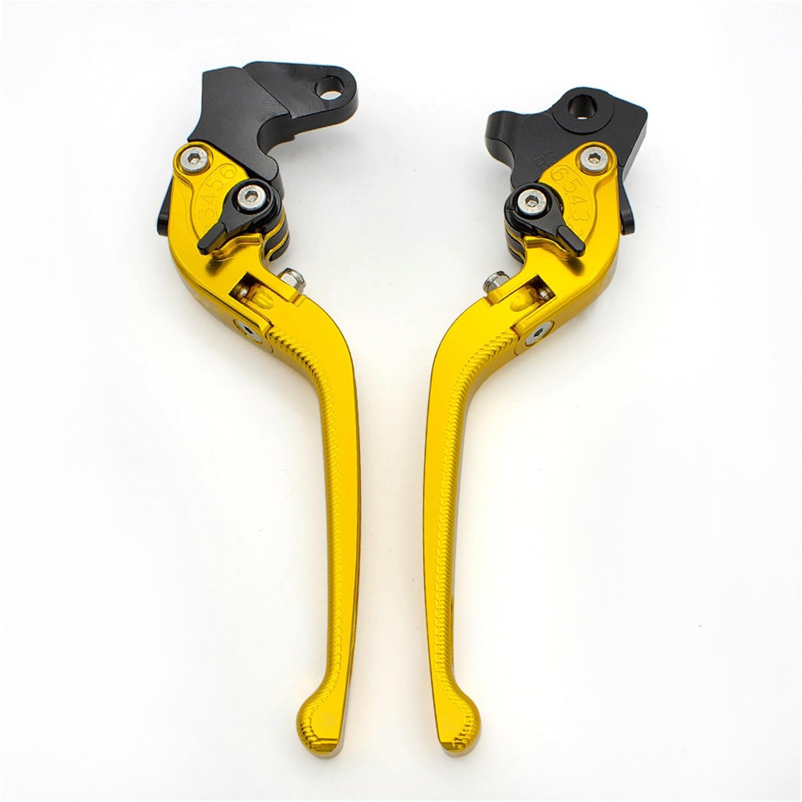 Gjihkwgz Motorcycle Brake Clutch Lever for Triumph for Tiger 800 XC 11-14 for 675 for Street for Triple 08-16 Adjustable Motorcycle Folding Brake Clutch Levers Clutch Brake Lever(Yellow)