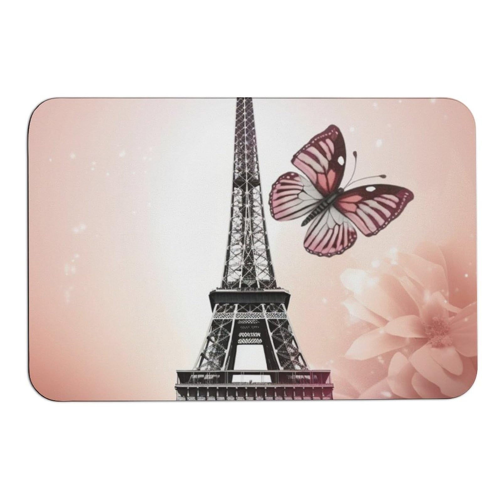 Tapis de bain pour douche et baignoire au style parisien
