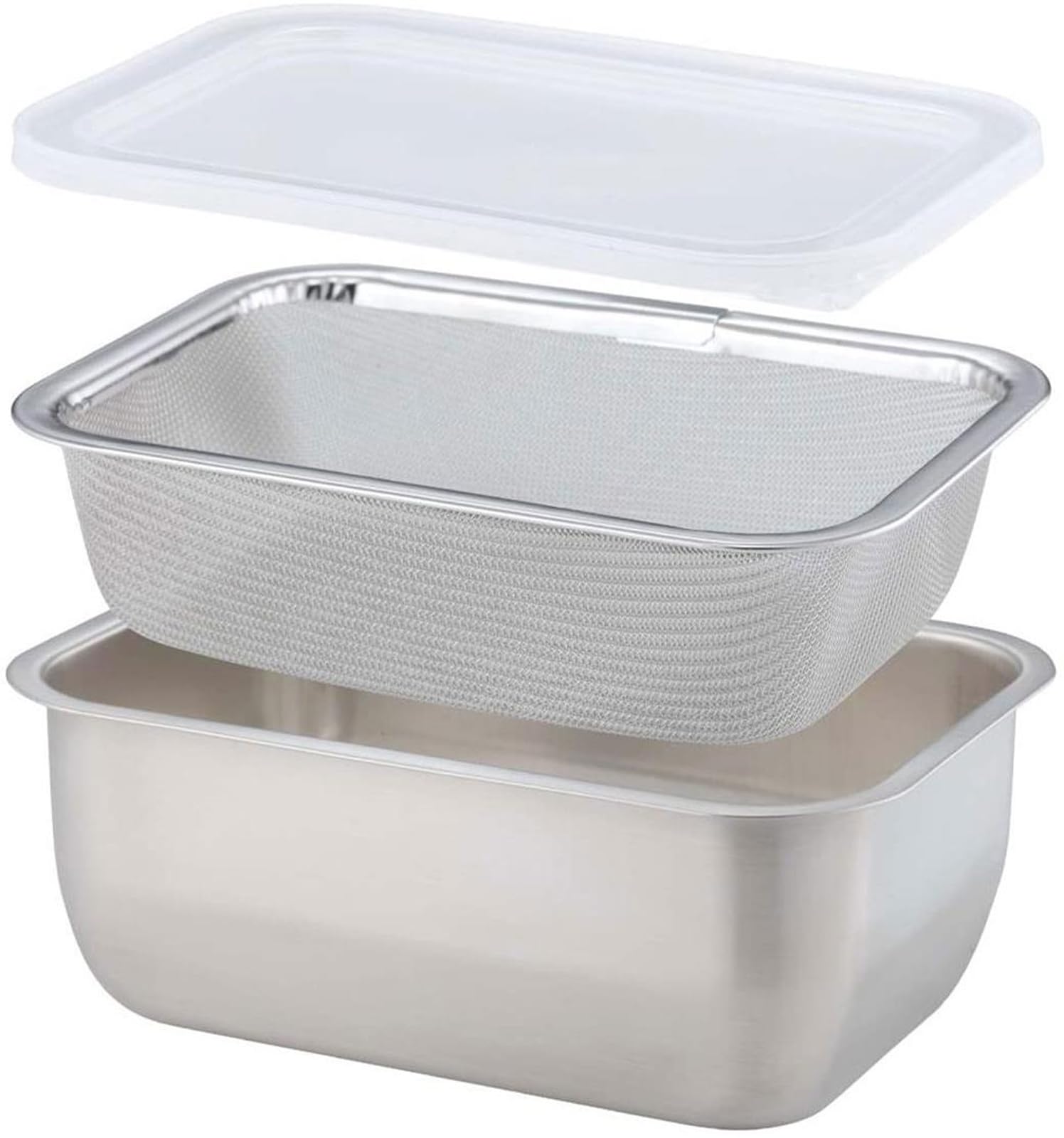 その他 kani ヨーグルトの水切りバット 39523 日本製 水切りヨーグルト バット ザル