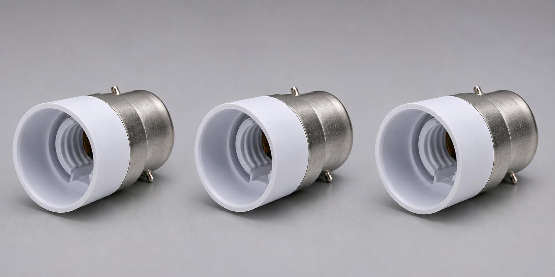 B22 to E14 Lamp Base Converter - White -8