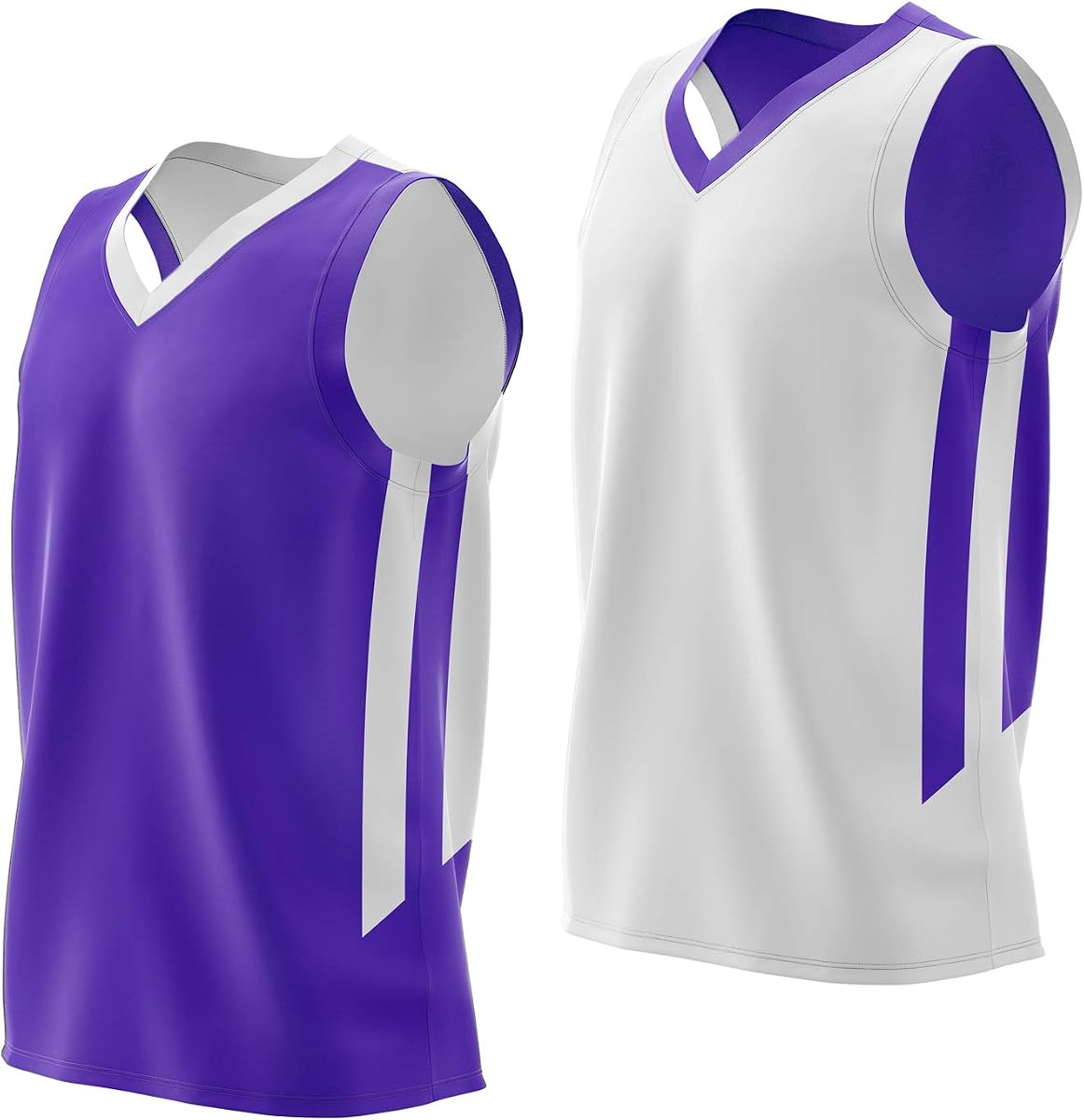 1 Piece Men's Reversible Custom Basketball Jerseys